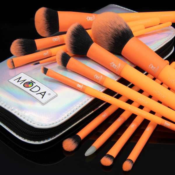 MŌDA® Totally Electric Neon Orange Full Face Kit – MŌDA® Brush