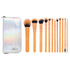 BMD-TESET12OR - MŌDA® Totally Electric Neon Orange Full Face Kit brushes with case