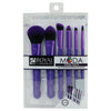 BMD-TFSET7PU - MODA® TOTAL FACE 7pc Purple Brush Kit Retail Packaging