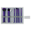 BMD-TFSET7PU - MODA® TOTAL FACE 7pc Purple Brush Kit Makeup Brushes in Flat Flip Case