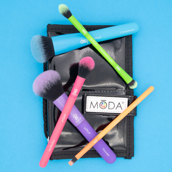 MŌDA® Total Face 7pc Purple Brush Kit – MŌDA® Brush