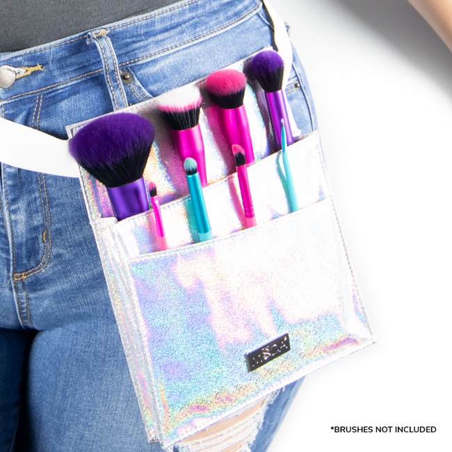 MŌDA® Holographic 17 Compartment Brush Belt — detail