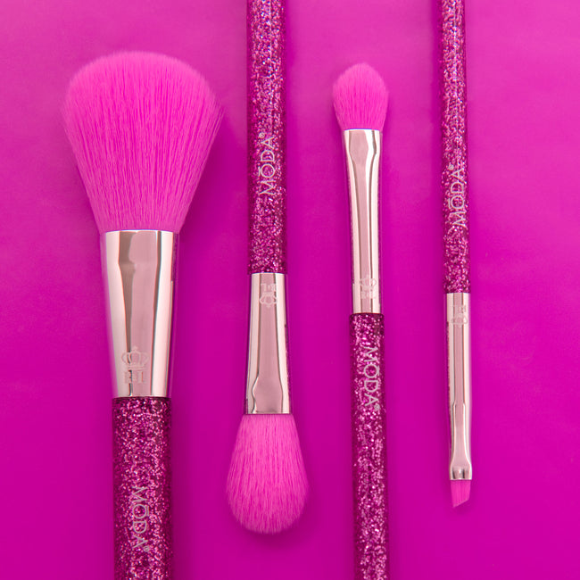 MŌDA® Neon Purple Glitter Face Kit — detail
