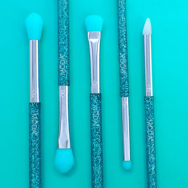 MŌDA® Neon Blue Glitter Eye Kit — detail