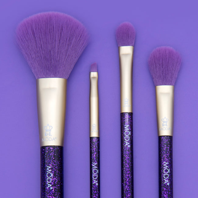 MŌDA® Season of Sparkle Purple Glitter Face Kit — detail