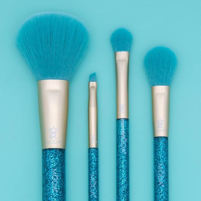 MŌDA® Season of Sparkle Teal Glitter Face Kit — detail