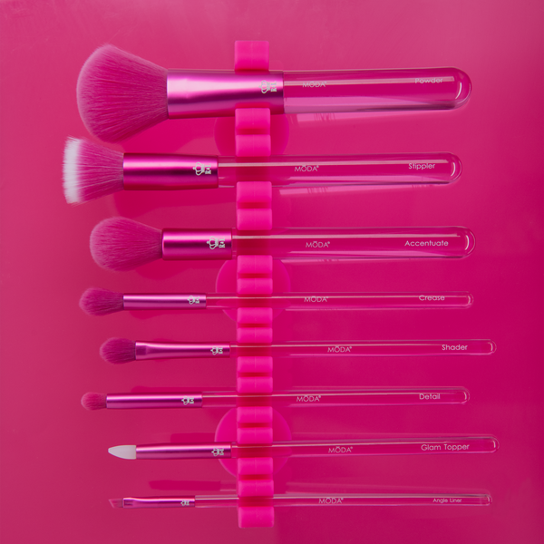 MŌDA Brush Pink-Ception Full Face 9pc Gift Kit, Vegan and Cruelty-Free ...
