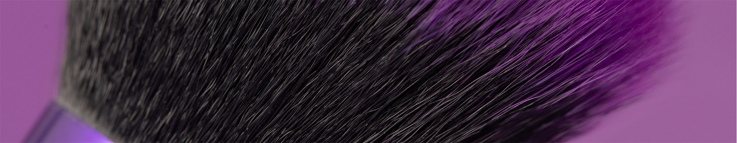 Close-up of MŌDA synthetic brush filaments