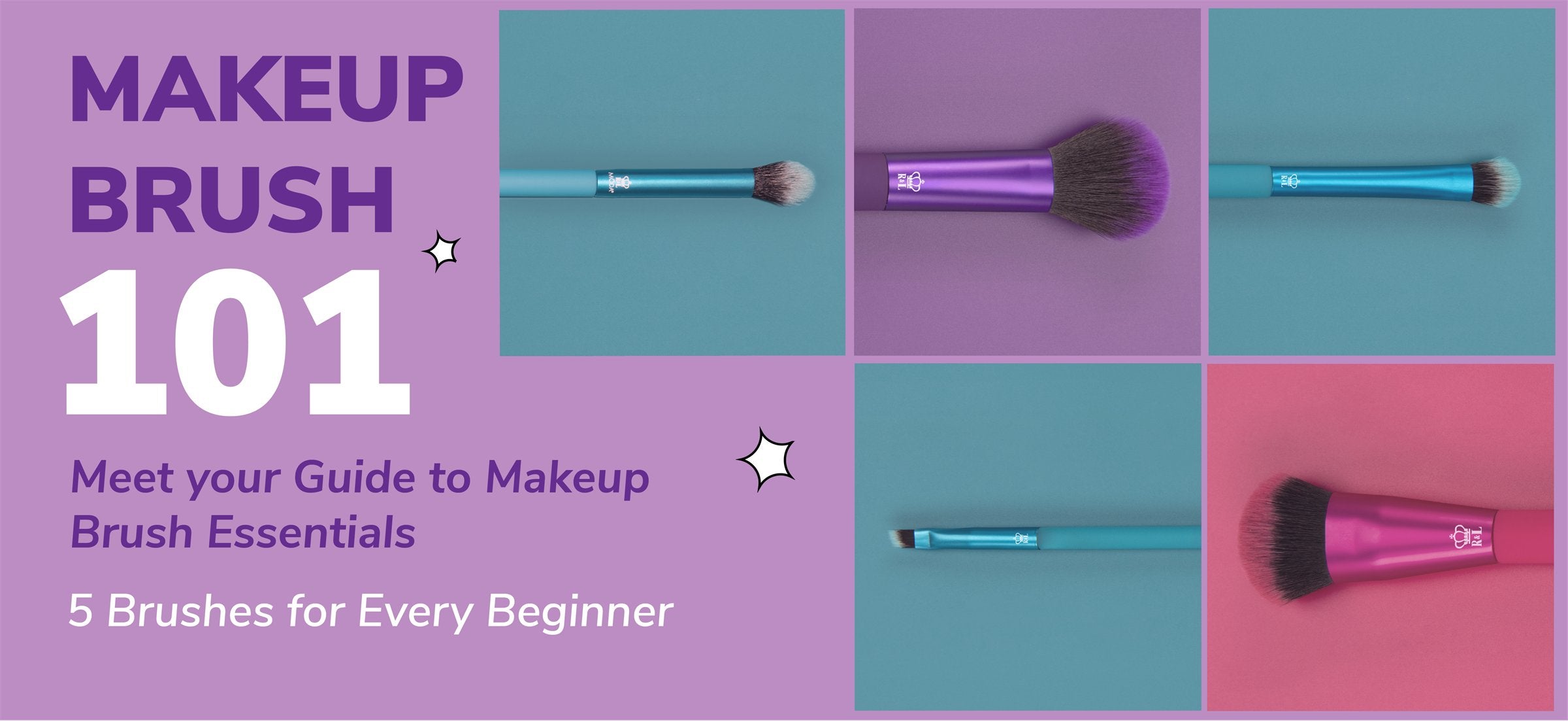 Makeup Brush 101 — meet your guide to makeup brush essentials. 5 brushes for every beginner.