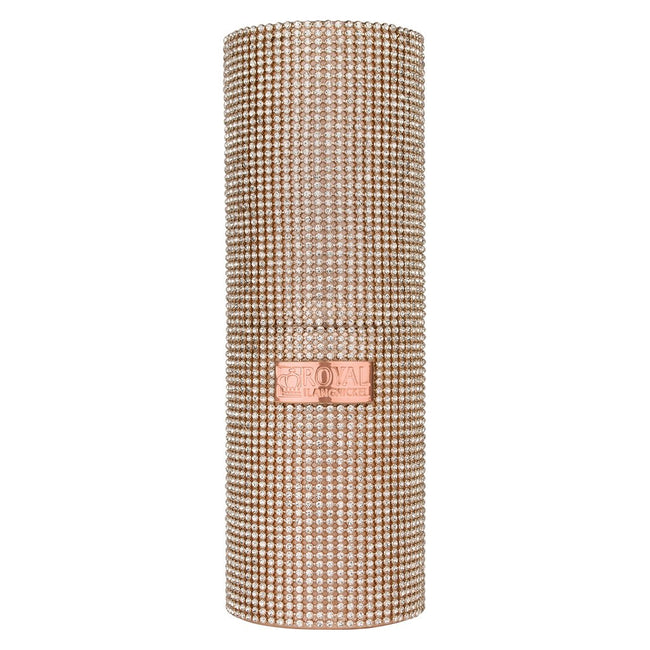 Rose Gold Gem Brush Container — detail