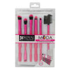 BMD-BESET7HP - MODA® BEAUTIFUL EYES 7pc Pink Brush Kit Makeup Brushes in Retail Packaging