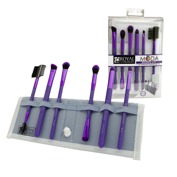 MŌDA® Beautiful Eyes 7pc Purple Brush Kit