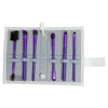 BMD-BESET7PU - MODA® BEAUTIFUL EYES 7pc Purple Brush Kit Makeup Brushes in Flip Case