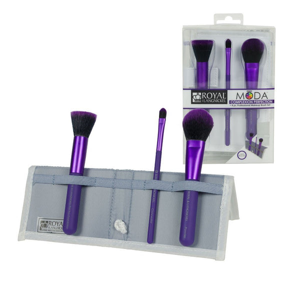MŌDA® Complexion Perfection 4pc Purple Brush Kit