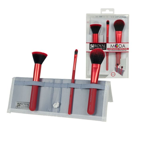MŌDA® Complexion Perfection 4pc Red Brush Kit
