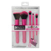 BMD-PMSET6HP – MODA® PERFECT MINERAL 6pc Pink Brush Kit Makeup Brushes in Retail Packaging