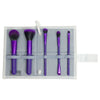 BMD-PMSET6PU - MODA® PERFECT MINERAL 6pc Purple Brush Kit Makeup Brushes in Flip Case