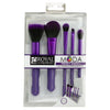 BMD-PMSET6PU - MODA® PERFECT MINERAL 6pc Purple Brush Kit Makeup Brushes in Retail Packaging