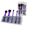 BMD-PMSET6PU - MODA® PERFECT MINERAL 6pc Purple Brush Kit Makeup Brushes in Flip Case and Retail Packaging