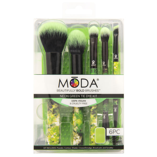 MŌDA® Neon Green Tie Dye Kit with Scrubby – MŌDA® Brush