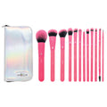 BMD-TESET12PK - MŌDA® Totally Electric Neon Pink Full Face Kit brushes with case - thumbnail 1