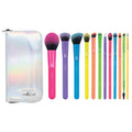 BMD-TESET13 - MŌDA® Totally Electric Full Face Kit Makeup Brushes and Holographic Zip Case - thumbnail 1