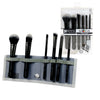 BMD-TFSET7BK - MODA® TOTAL FACE 7pc Black Brush Kit Makeup Brushes in Flip Case and Retail Packaging