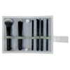 BMD-TFSET7BK - MODA® TOTAL FACE 7pc Black Brush Kit Makeup Brushes in Flat Flip Case