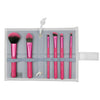 BMD-TFSET7HP - MODA® TOTAL FACE 7pc Pink Brush Kit Makeup Brushes in Flat Flip Case