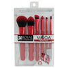 BMD-TFSET7RD - MODA® TOTAL FACE 7pc Red Brush Kit Retail Packaging