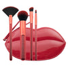BMD-MMKIT1 - MŌDA® MWAH! 5pc Full Face Kit Makeup Brushes with Lip Zip Pouch